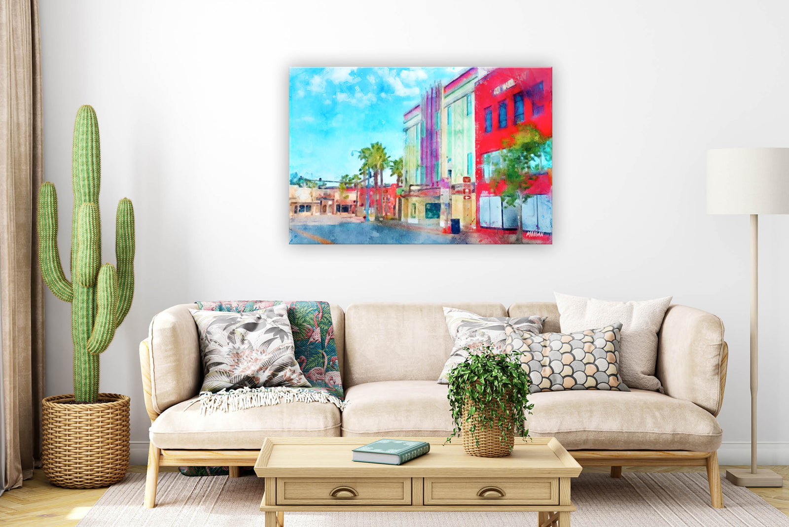 PCB downtown canvas in room