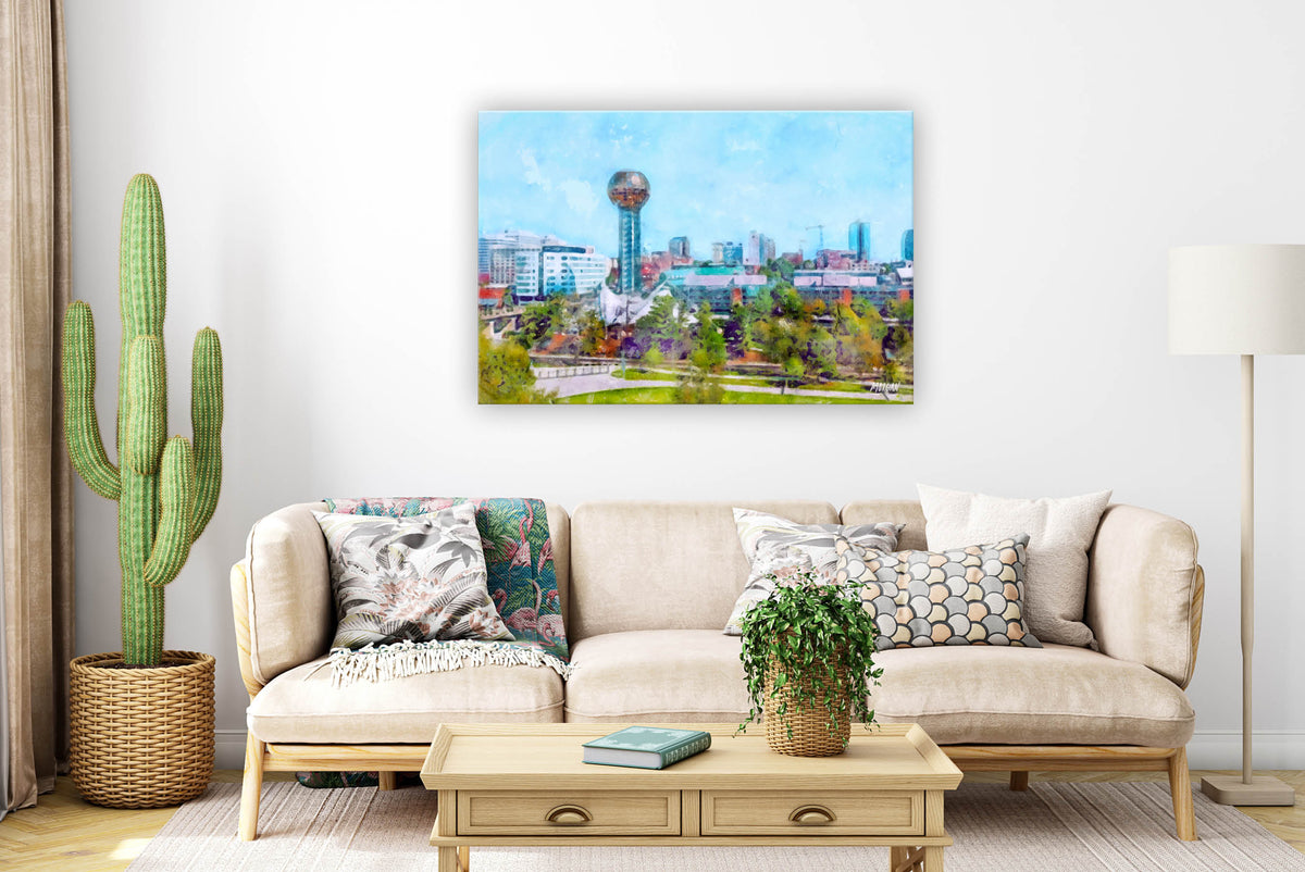 Knoxville Skyline - Knoxville Canvases