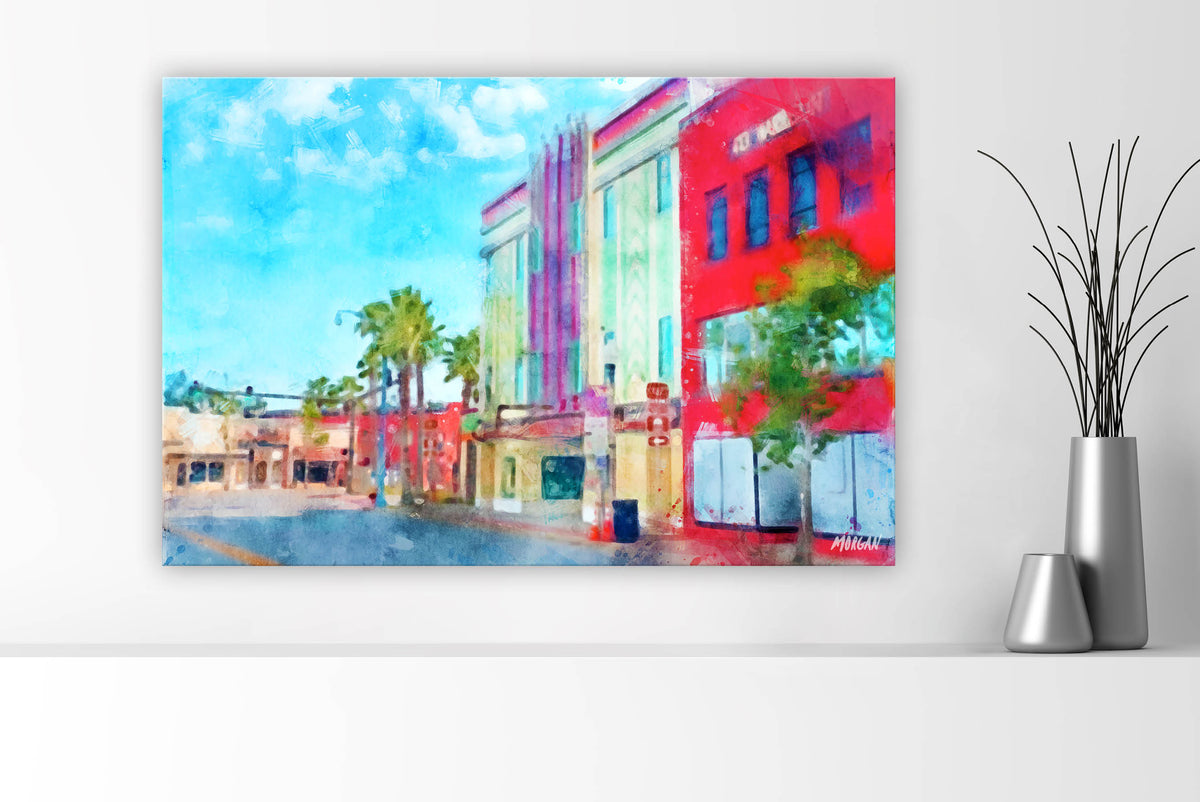 Golden Age - Downtown Panama City 36x24 Canvas