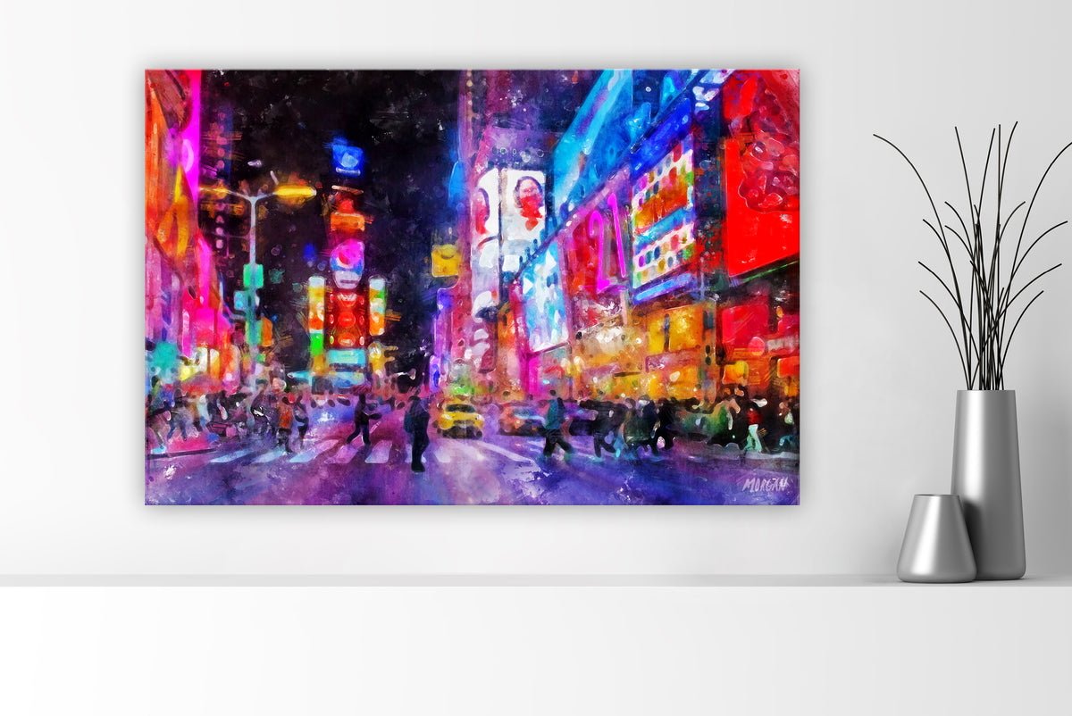 Times Square NYC 36&quot;x24&quot; Canvas