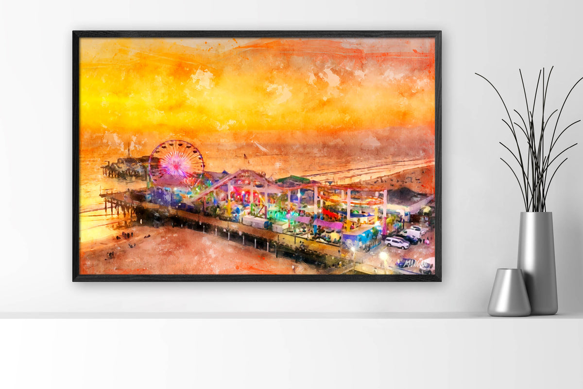 Santa Monica Pier - Los Angeles Canvases