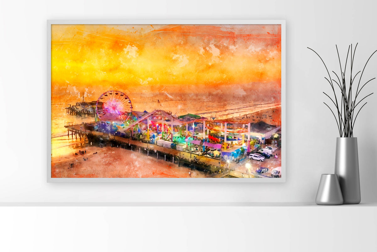 Santa Monica Pier - Los Angeles Canvases