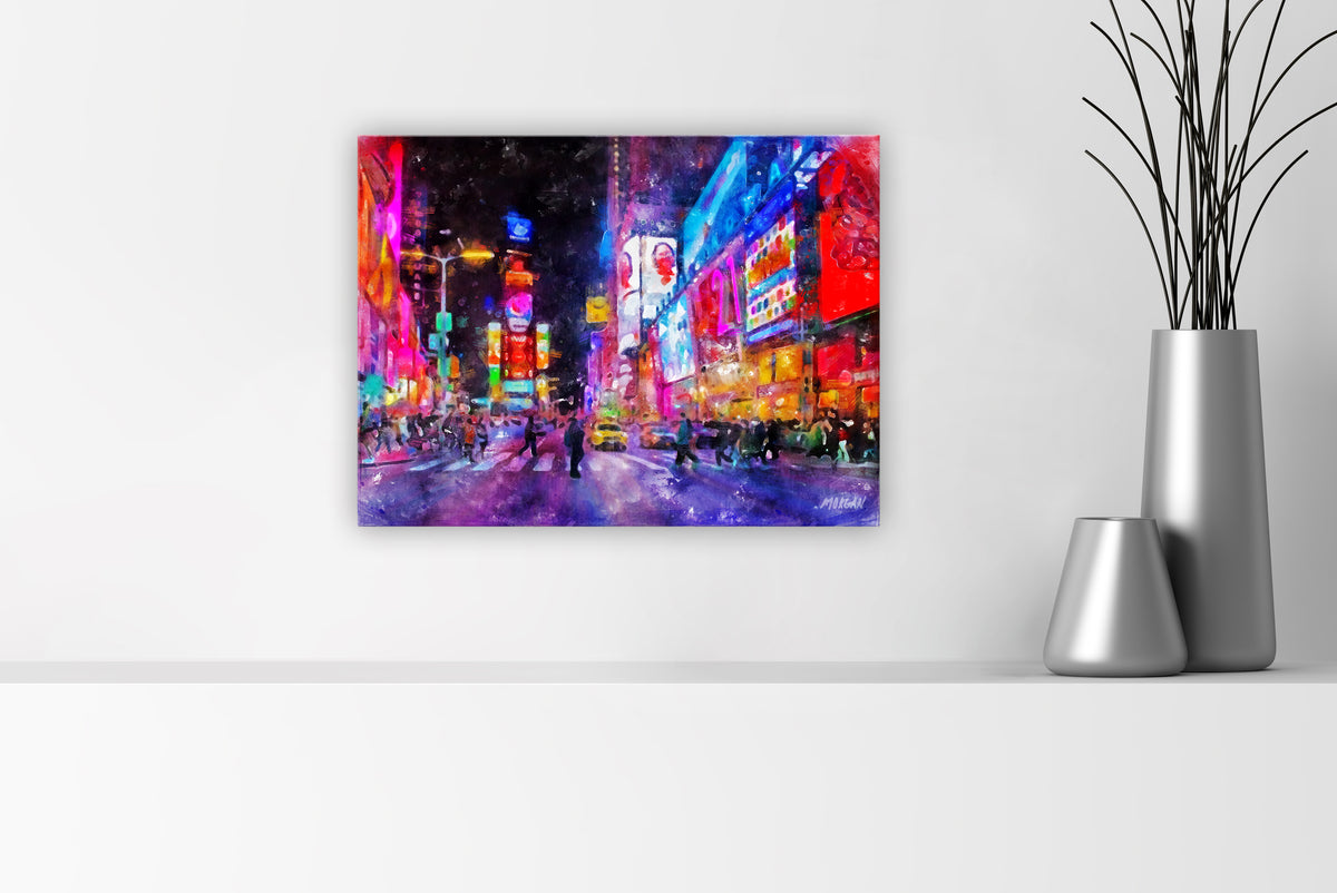 Times Square NYC 16&quot;x12&quot; Canvas
