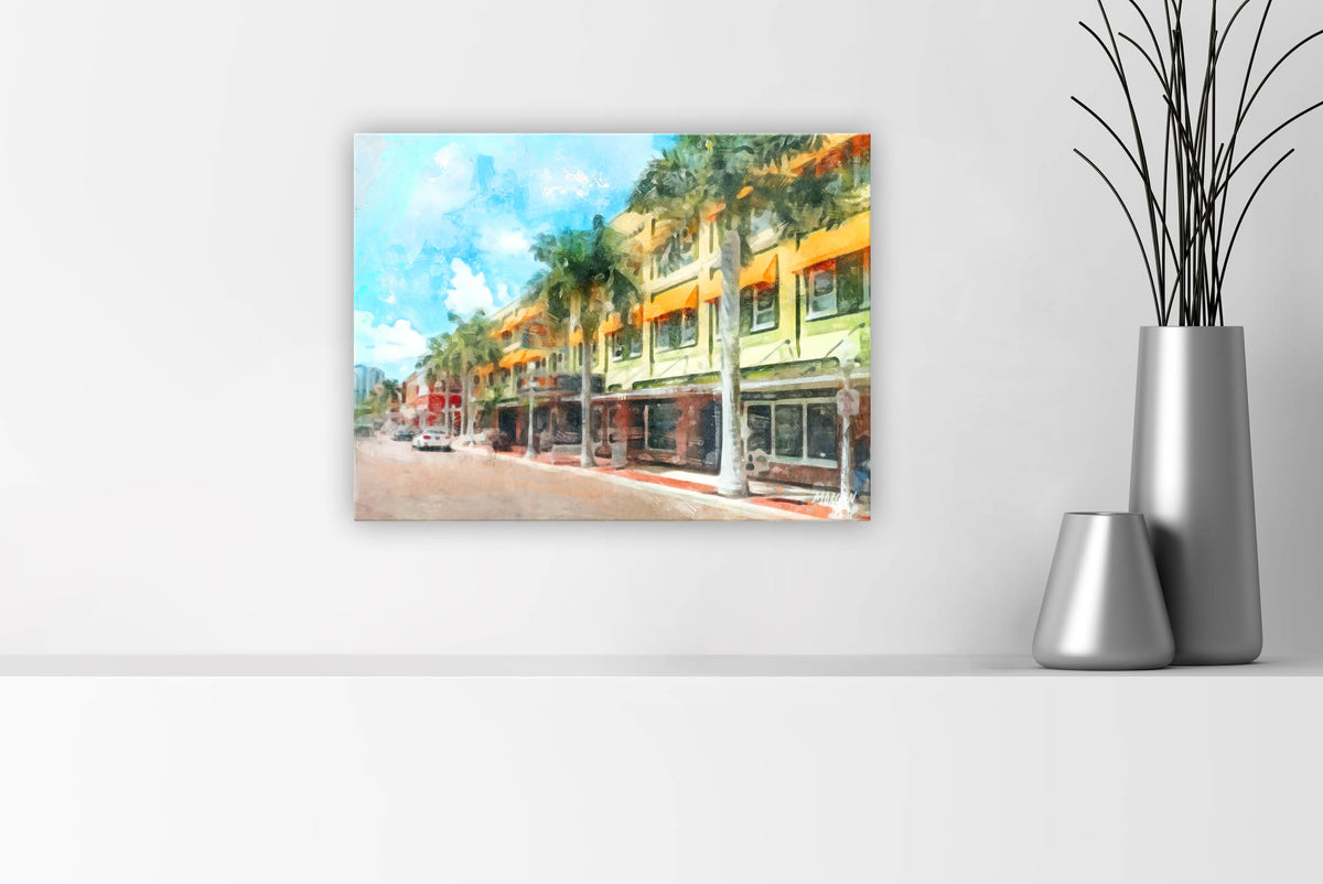 First Street Fort Myers Canvas 16x12