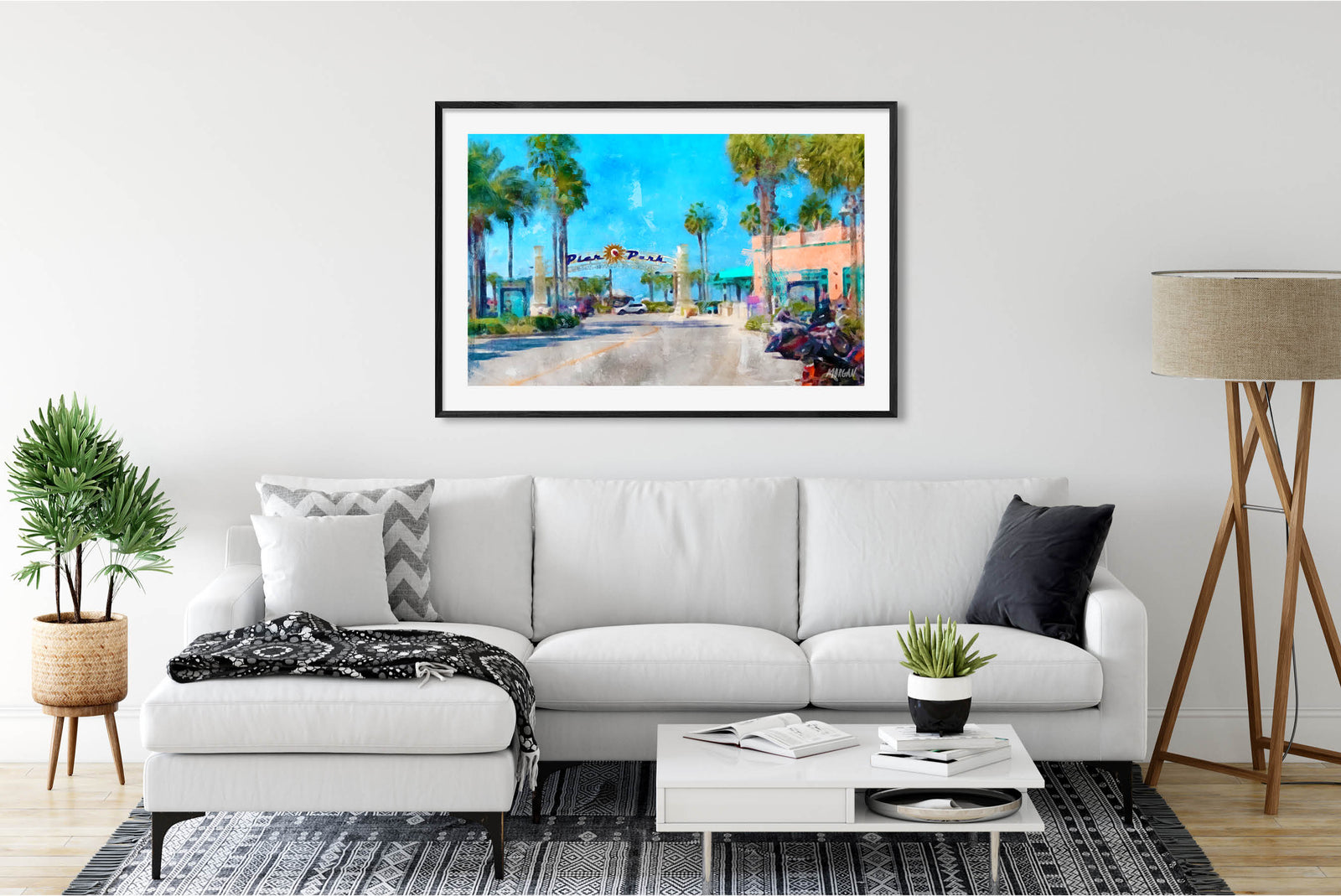 Pier Park - Panama City Beach Art Print in Room