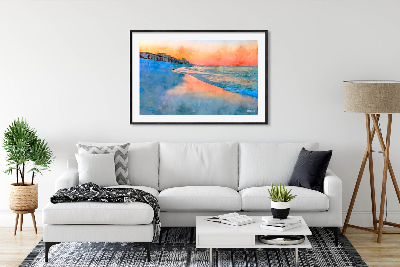 6 AM - Panama City Beach Art Print in Room