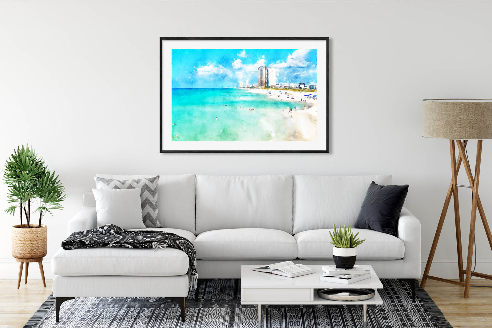 Panama City Beach - Panama City Beach Art Print in Room