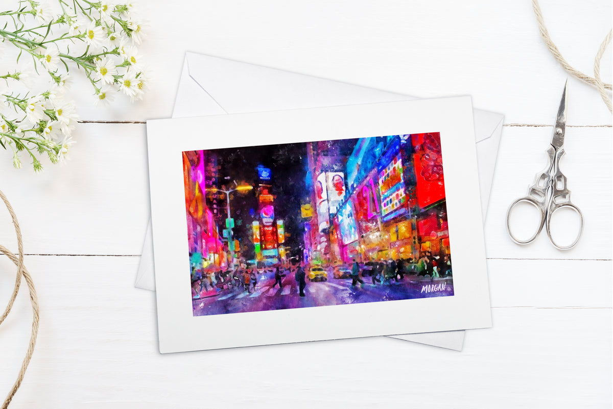 Times Square Greeting Card