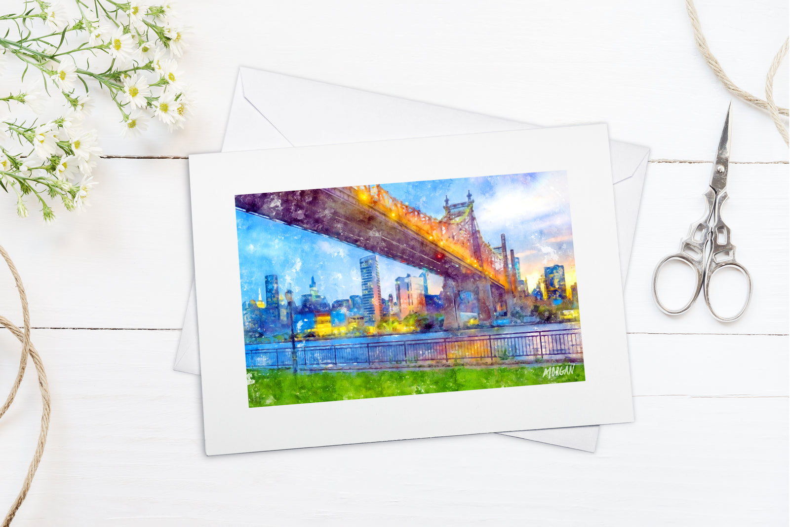Brooklyn Bridge NYC Art Card