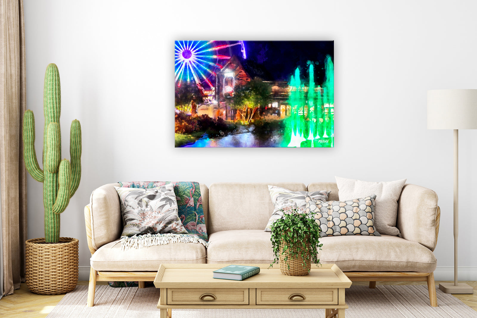 The Island at Pigeon Forge – Smoky Mountains wall art.